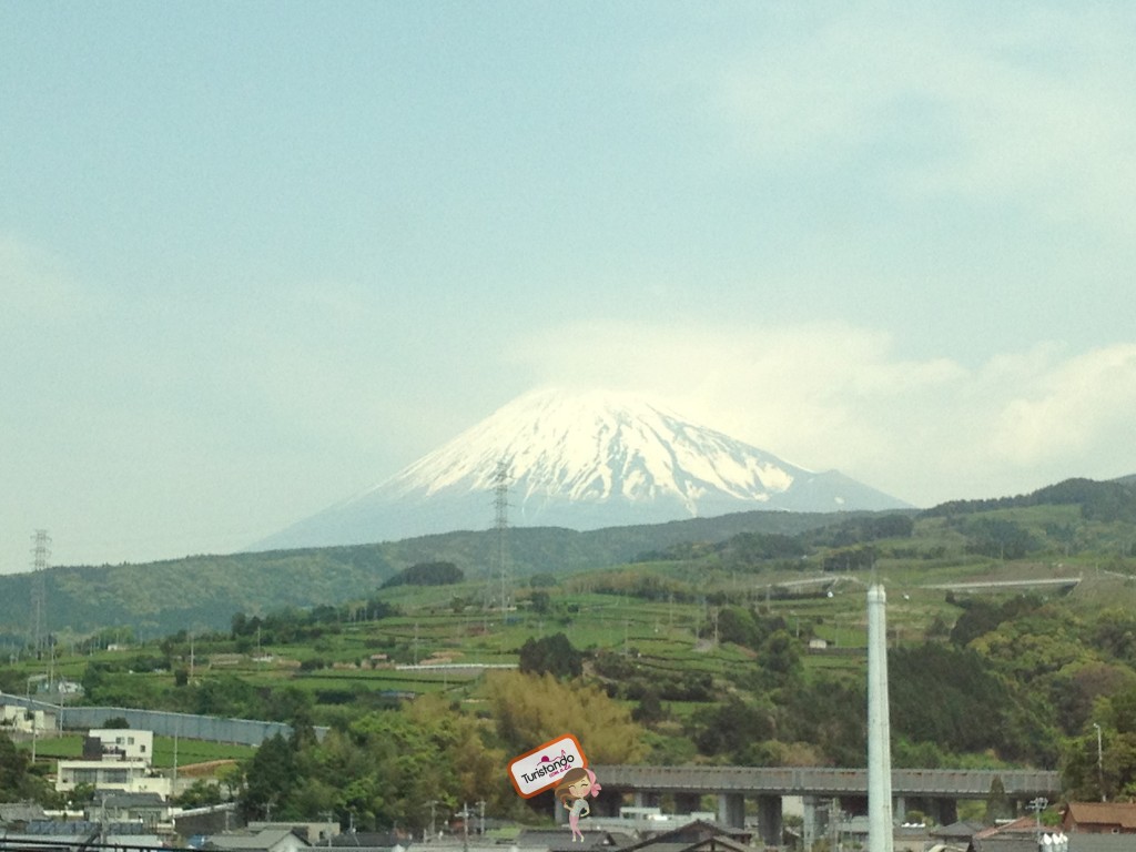 Aí está ele, lindo!!! Essa foto foi tirada em outro momento pois quando subimos o Fuji não tinha neve no topo.