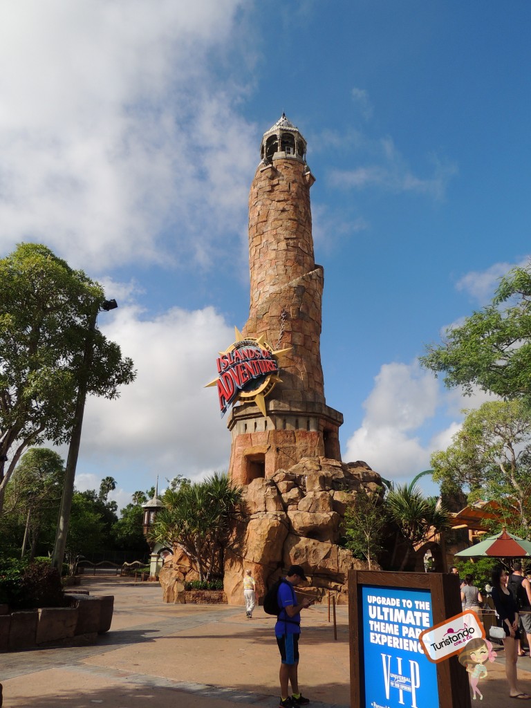 A entrada do Island of Adventure