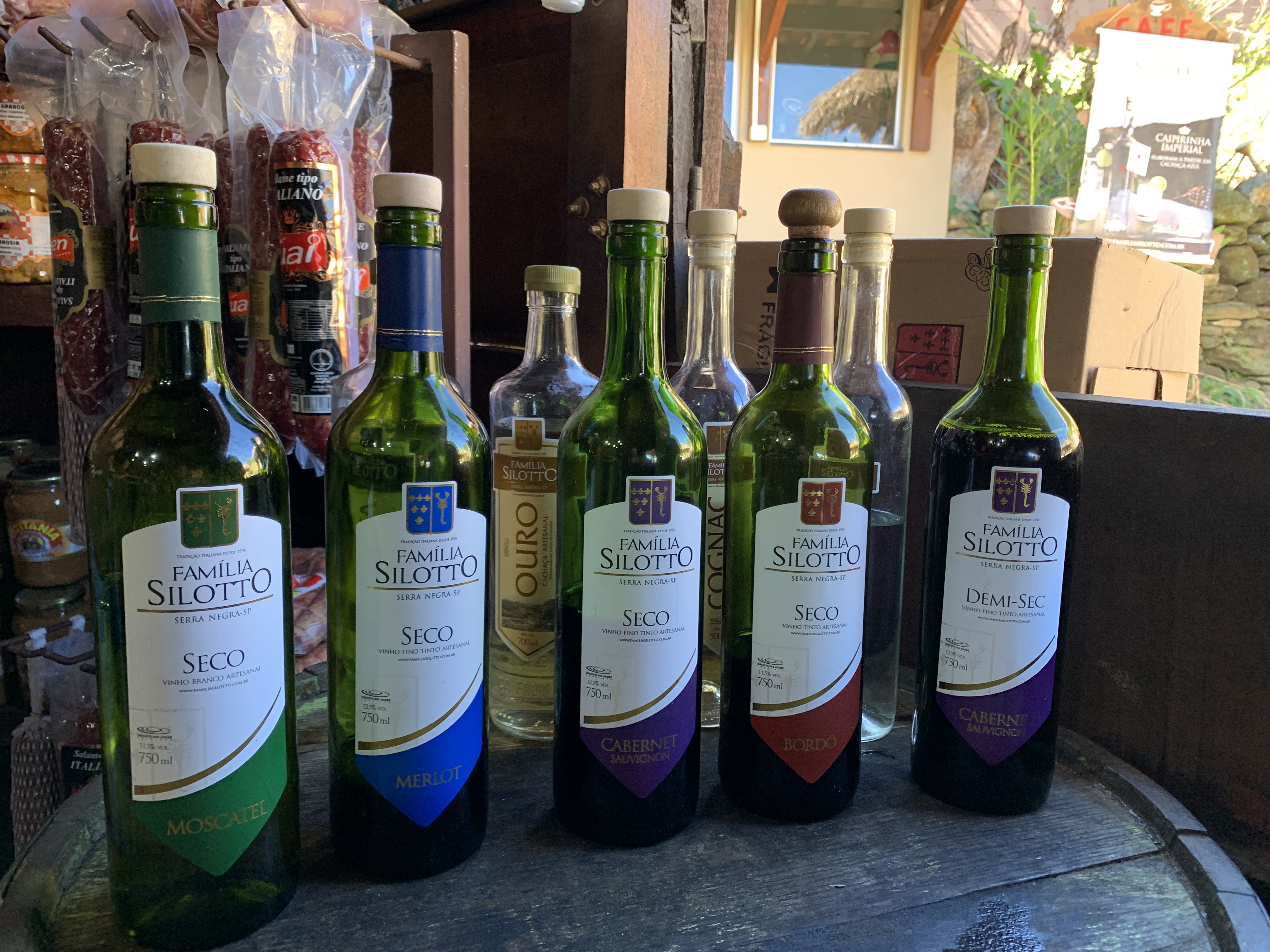 degustação de vinhos família silotto