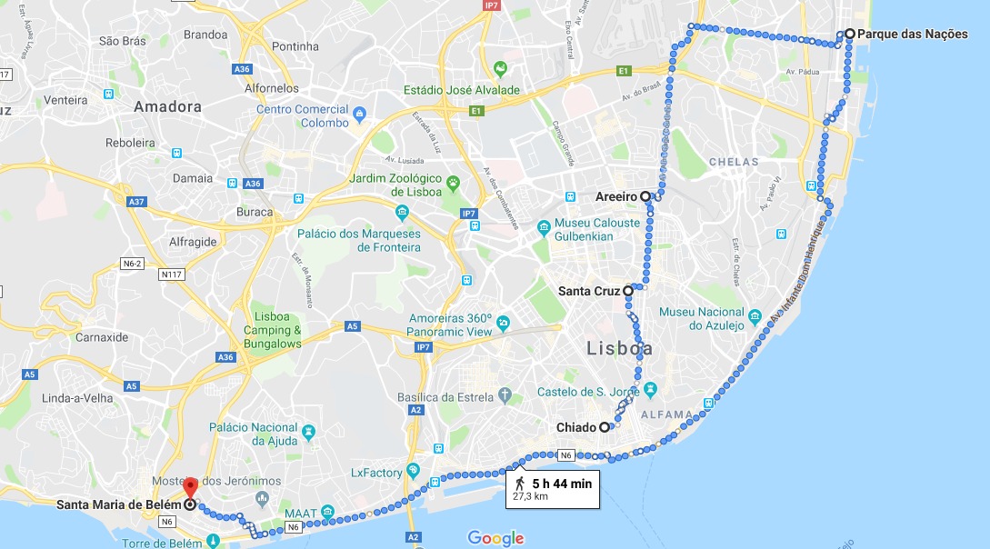 mapa de lisboa